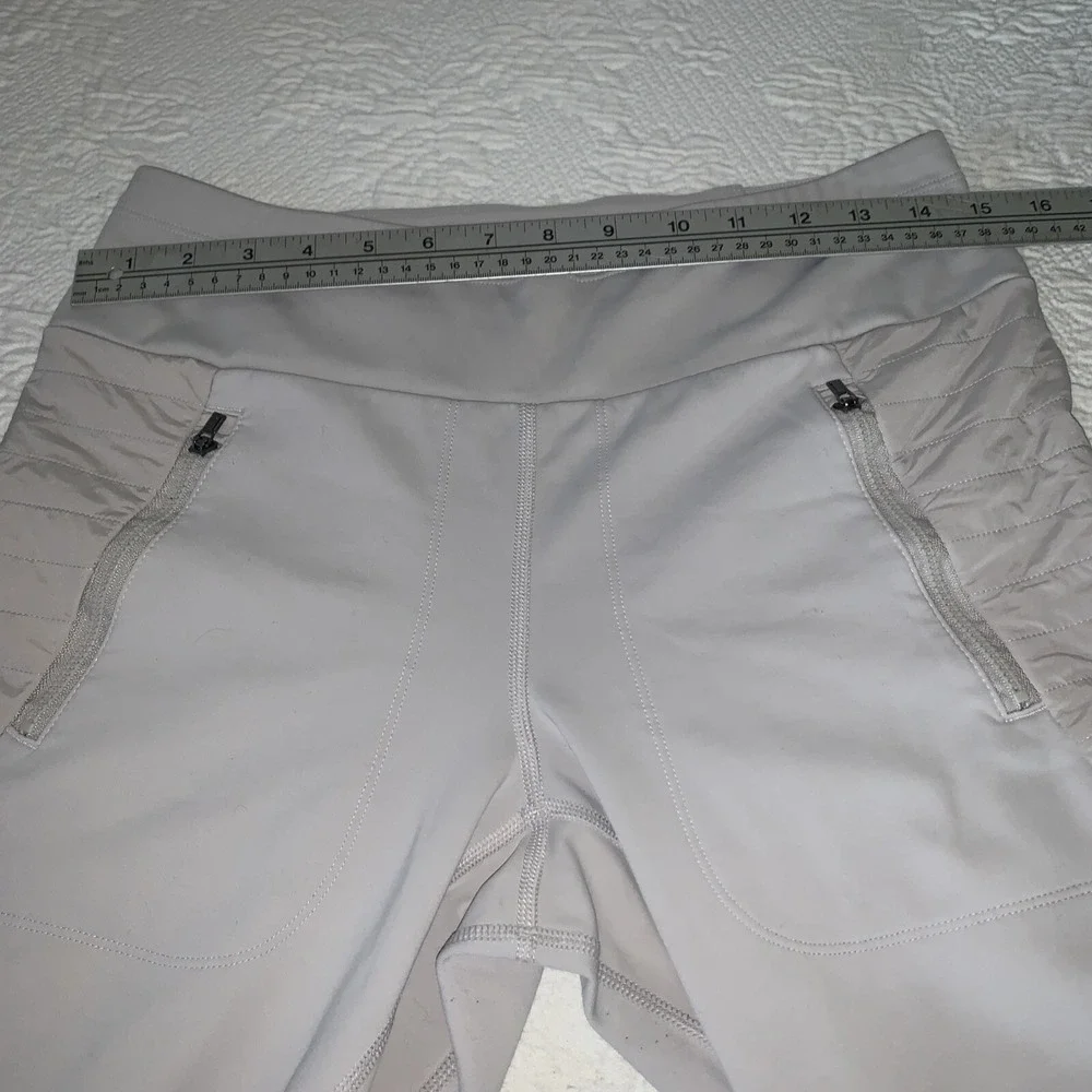 Athleta Women's Peak Hybrid‎ Fleece Tight In Birch Grey Size Medium